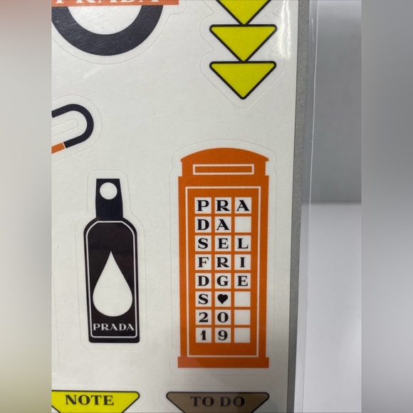 PRADA x TRAVELER’S COMPANY JAPAN SELFRIDGES London STICKER SHEET NEW RARE! - Picture 5 of 8